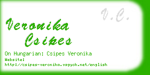veronika csipes business card